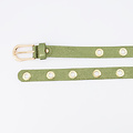 Avery - Metallic - Belts with buckles - Green - Army - Gold