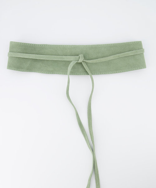 Nikkie - Suede - Wikkelriemen - Groen - 53 -