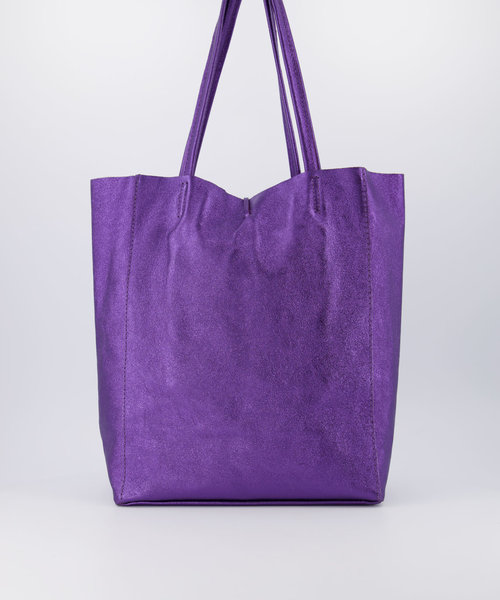 Mia - Metallic - Schoudertassen - Paars - 540 -