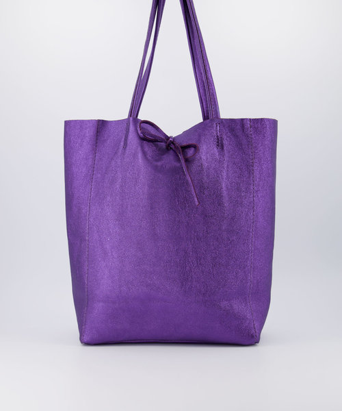 Mia - Metallic - Schoudertassen - Paars - 540 -