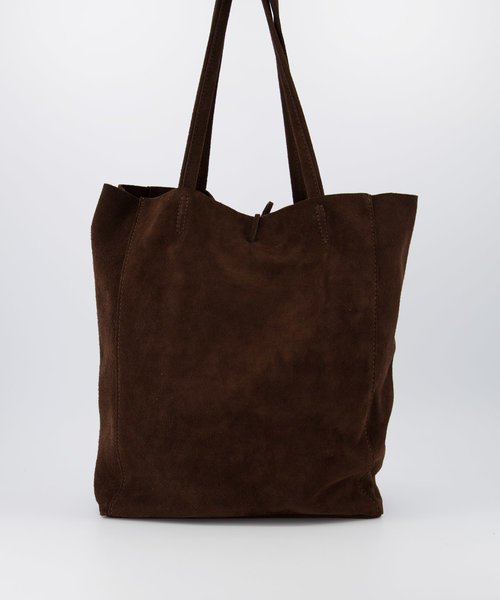 Mia - Suede - Shoulder bags - Brown - 7 -