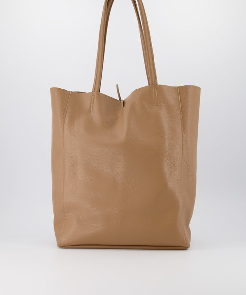 Mia - Classic Grain - Schoudertassen - Bruin - D85