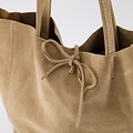 Mia - Suede - Schoudertassen - Beige - 4