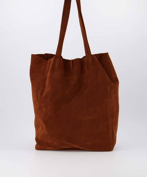 Mia - Suede - Shoulder bags - Brown - 37 -