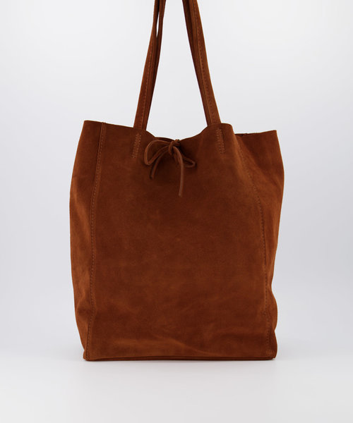 Mia - Suede - Shoulder bags - Brown - 37 -