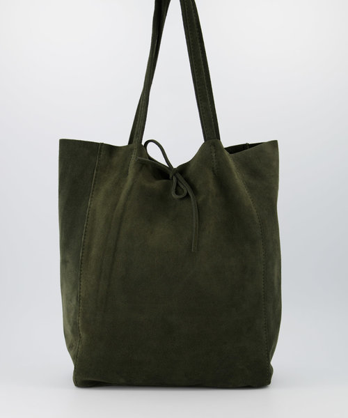 Mia - Suede - Schoudertassen - Groen - 49