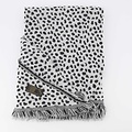 Cheryl - Cheetah - Scarves - Black - Zwart/Wit -