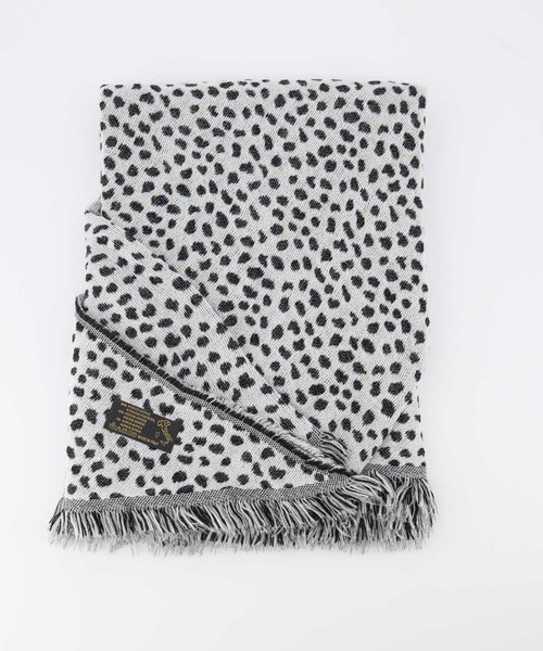 Cheryl - Cheetah - Scarves - Black - Zwart/Wit -