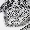 Cheryl - Cheetah - Scarves - Black - Zwart/Wit -