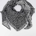 Cheryl - Cheetah - Scarves - Black - Zwart/Wit -