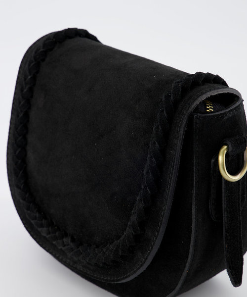 Chelsea - Suede - Crossbody bags - Black - 23