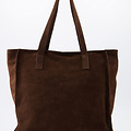 Cleo - Suede - Hand bags - Brown - 7 - Bronze