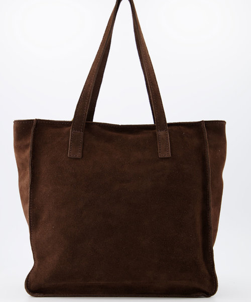 Cleo - Suede - Hand bags - Brown - 7 - Bronze