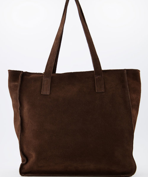 Cleo - Suede - Hand bags - Brown - 7 - Bronze