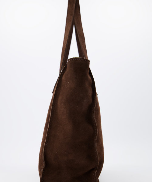 Cleo - Suede - Hand bags - Brown - 7 - Bronze