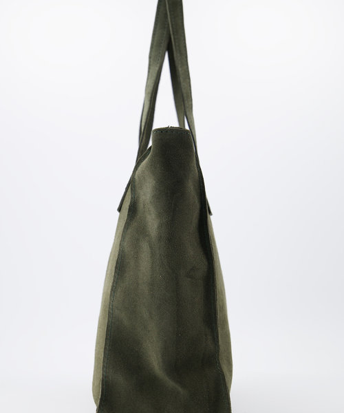 Cleo - Suede - Hand bags - Green - 49 - Bronze