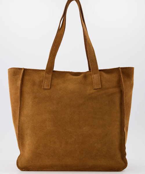 Cleo - Suede - Hand bags - Brown - Cognac 6 - Bronze