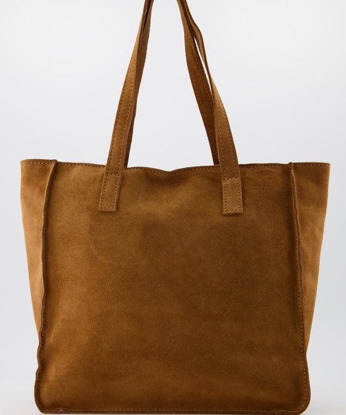 Cleo - Suede - Hand bags - Brown - Cognac 6 - Bronze