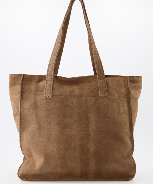 Cleo - Suede - Handtassen - Taupe - 24 - Bronskleurig