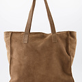 Cleo - Suede - Handtassen - Taupe - 24 - Bronskleurig
