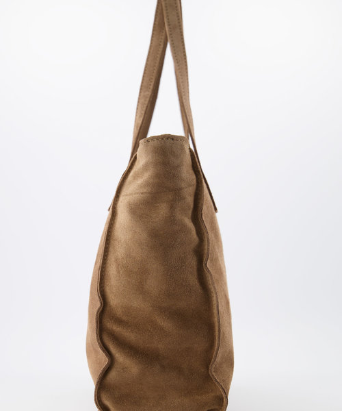 Cleo - Suede - Hand bags - Taupe - 24 - Bronze