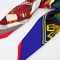 Hermien Zijde Sjaal -  - Scarves - Blue/Green -  -