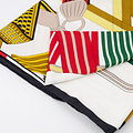 Hermien Zijde Sjaal -  - Sjaals - Rood/Groen -  -
