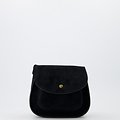 Leo - Suede - Crossbody bags - Black - 23 - Bronze