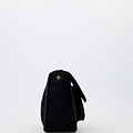 Leo - Suede - Crossbody bags - Black - 23 - Bronze