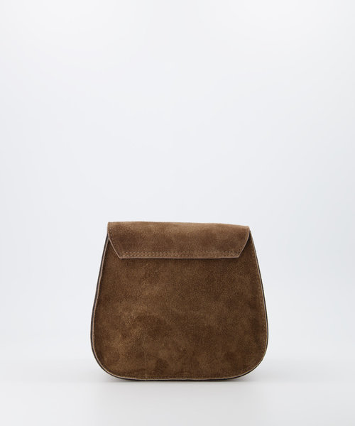 Leo - Suede - Crossbodytassen - Taupe - 24 - Bronskleurig