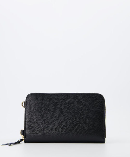 Jackie - Classic Grain - Wallets - Black - D28 - Gold