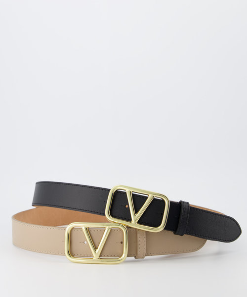 Valley - Sauvage - Riemen met gesp - Zwart -  - Goudkleurig