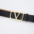 Valley - Sauvage - Riemen met gesp - Zwart -  - Goudkleurig