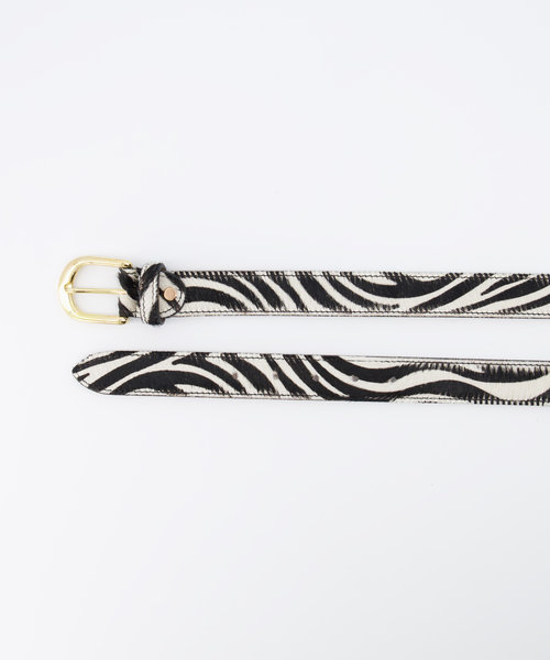 Balou - Zebra - Belts with buckles - White -  - Gold