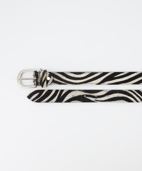 Balou - Zebra - Belts with buckles - White -  - Silver