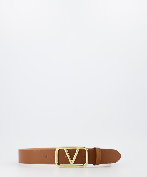 Valley - Sauvage - Belts with buckles - Brown - Cognac - Gold