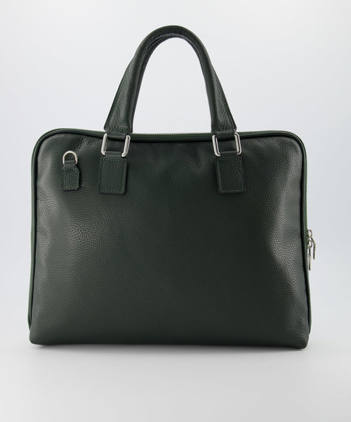 Bea - Classic Grain - Laptop bags - Green - D14 - Silver