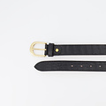 Suus - Croco - Belts with buckles - Black -  - Goudkleurig