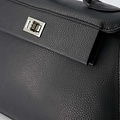 Holly - Classic Grain - Hand bags - Black - D28 - Silver