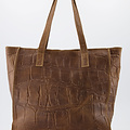 Cleo - Croco - Hand bags - Taupe - 24 - Bronze