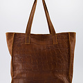 Cleo - Croco - Hand bags - Brown - 6 - Bronze