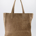 Cleo - Croco - Hand bags - Beige - 4 - Bronze