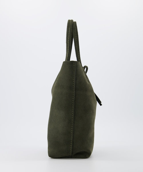 Alice - Suede - Crossbodytassen - Groen - 49 - Zilverkleurig