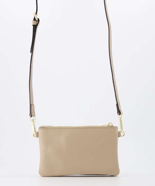 Menna - Classic Grain - Crossbody bags - Taupe - D05 - Gold