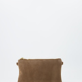 Menna - Suede - Crossbody bags - Taupe - 24 - Gold