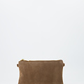 Menna - Suede - Crossbodytassen - Taupe - 24 - Goudkleurig