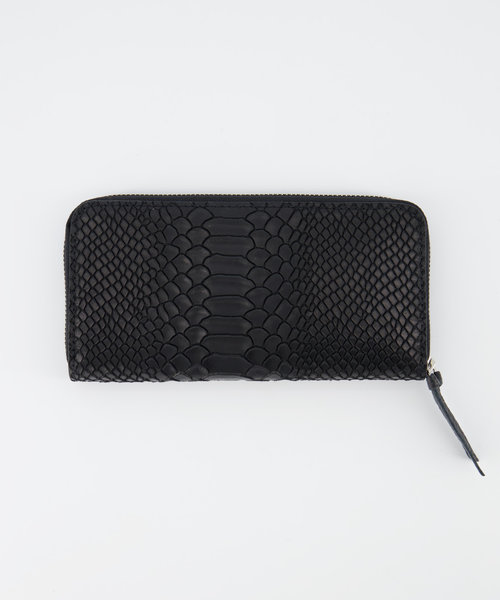 Milly Medium - Snake - Wallets - Black - 23 - Silver