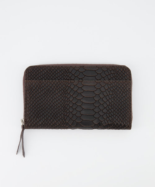 Milly Large - Snake - Wallets - Brown - 07 - Silver