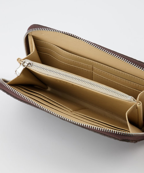 Milly Large - Slangen - Portemonnees - Bruin - 07 - Zilverkleurig