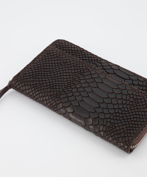 Milly Large - Snake - Wallets - Brown - 07 - Silver